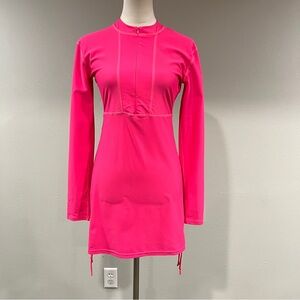 SBART‎ bright Pink Long Sleeve Swim Dress
Size Medium
